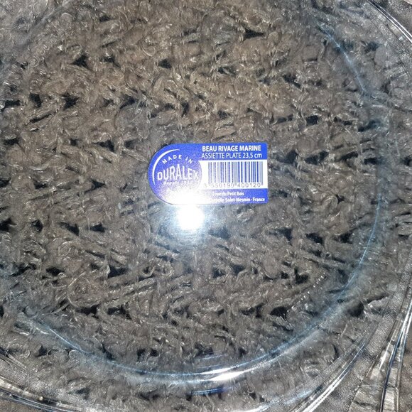 3 X DURALEX-Beaurivage Marine Blue-9" Diameter Luncheon/Small Plate-NEW - Picture 2 of 3